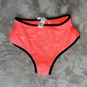 IHeartRaves Neon Pink Sequin Bottoms